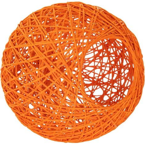 Abat jour boule en papier orange Unomor abat jour résistant (1/5)