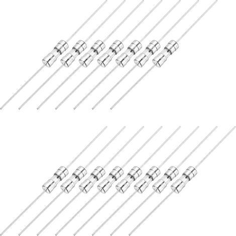 15pcs Tubes De Verre Fusibles, Axiaux-Avec Fil De 3.6 x 10 mm 2A 250V Pour Remplacer Ou Réparer De Nombreux Électroniques Domestiques (F 2A) (1/5)
