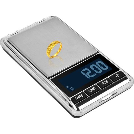 Balance de cuisine de précision, 0,01 g à 200 g, mini balance multifonctionnelle avec affichage LED et fonction tare, balance électronique (1/4)