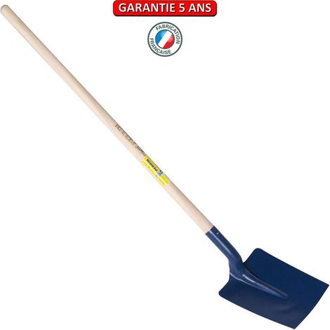 Quadratischer Saint-Étienne-Spaten mit Stiel 130 – Breite 25 cm OUTILS PERRIN