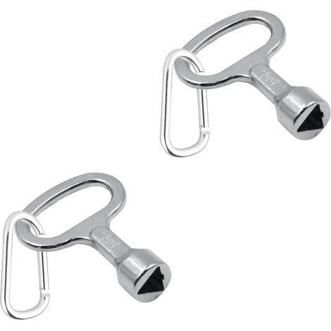 Triangle Key, Triangular Keys, 2-Piece Metal Triangular Key, Gas Meter Keys, Triangular Gas Meter Key, Metal Triangular Gas Meter Key (1/4)