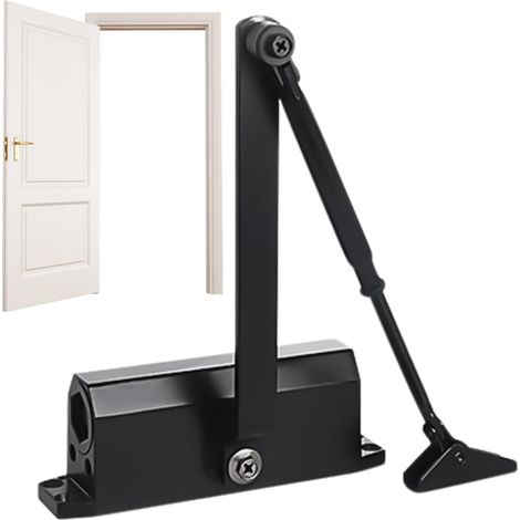 Fermeur de Porte Automatique Ouvre-Porte à Verrou Hydraulique Fermoir Hydraulique pour Porte Maison Garage Salle de Bain Placard Chambre (1/5)