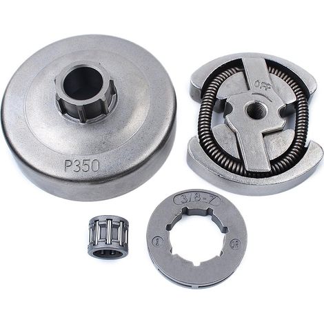 Kit de roulement à aiguilles pour roue dentée de tambour d'embrayage 3/8"-7T pour tronçonneuse Partner 350 351 Pièces de rechange (1/5)