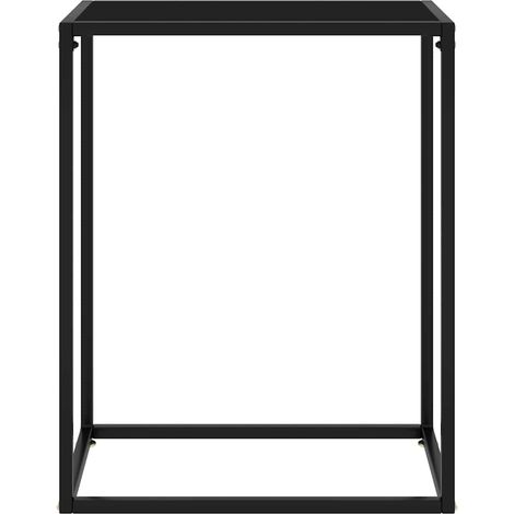 Maison Exclusive - Tavolo Consolle Nero 60x35x75 cm in Vetro Temperato (1/5)
