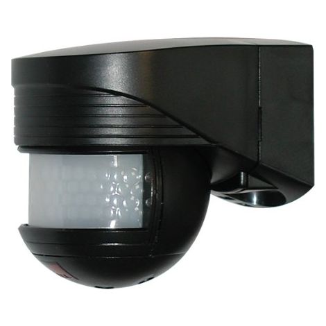 Détecteur de mouvement infrarouge 140° – Zone de détection 180° – Installation murale – Pour extérieur – Tête orientable – B.E.G