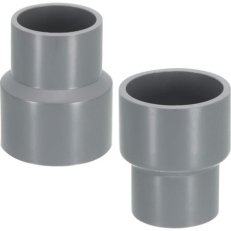 2 Pieces PVC Reduction Coupling, 90 x 75 mm PVC Reduction Coupling, DWV Hose Coupling Connectors, PVC DWV Pipe Reducer, for Building Irrigation Plumbing Installation (1/5)