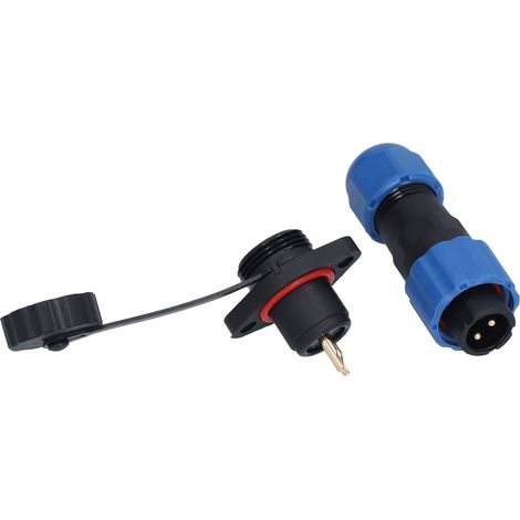 Connecteur d'alimentation industriel et aéronautique étanche IP68, mâle/femelle, montage à bride, SP132 broches (380 V 10 A) (1/5)