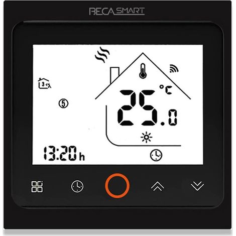 Termostato ZigBee Beca BAC-002ALZB Fan Coil  Nero (1/2)