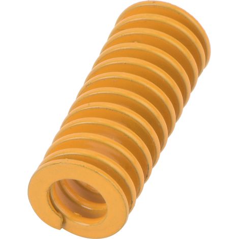 2 ressorts de moule en acier jaune haute précision, diamètre extérieur 10 mm, diamètre intérieur 5 mm, pour charges légères (TF1060mm) (1/5)