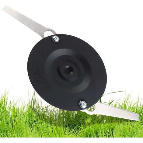 Lames Métal Coupe Bordure, 2 Pcs Lame Coupe Bordure, y Compris Disque de Coupe, Lame Tondeuse à Gazon Universelle, Remplacement des Lames de Strimmer d'Herbe (1/5)