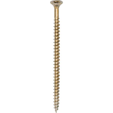 TIMco 4.5 x 80mm Solo Zinc & Yellow Woodscrew Qty 200