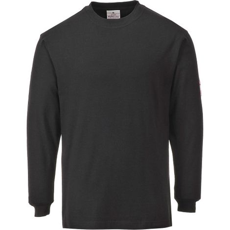 Camiseta de manga larga ignífuga y antiestática FR11 XL Negro