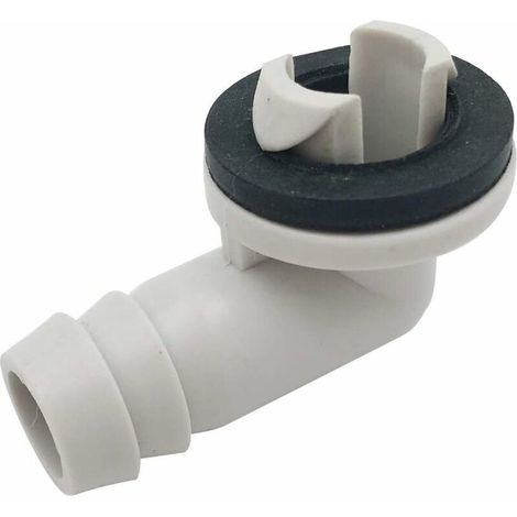 Abflussrohr-Anschlussstück mit Gummiring für Split- und Fensterklimageräte, 3/5 Zoll (15 mm)
