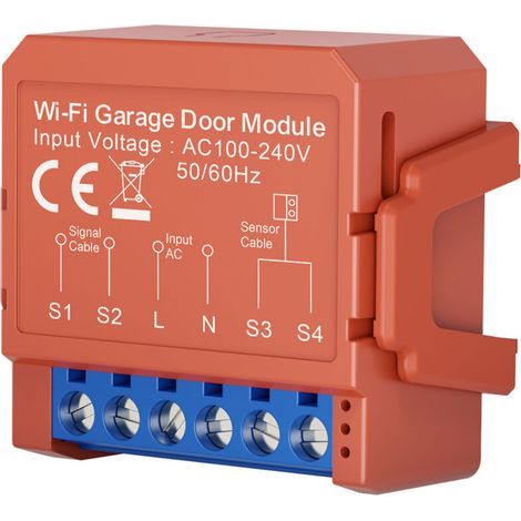 Ouvre-porte de garage intelligent Concentrateur Wi-Fi compact avec contrôle Alexa et Google Home Alertes de porte en temps réel pour une sécurité renforcée Design compact pour une installation faci (1/4)