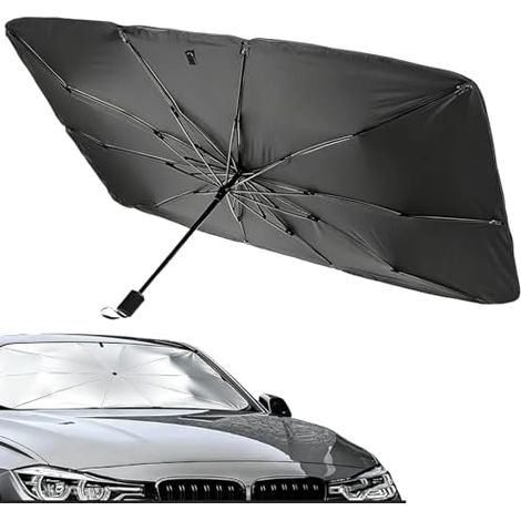 Pare Soleil Voiture Pare Brise Avant, Parapluie Pare Soleil Voiture Pliable, Pare-Soleils Auto Anti-UV Thermique, pour la Plupart des Modèles (1/5)