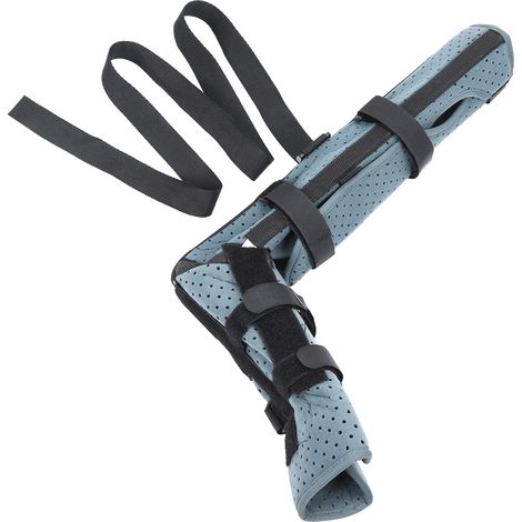 Attelle de coude fixe soutien articulaire respirant immobilisateur blessure récupération écharpe bras (1/5)