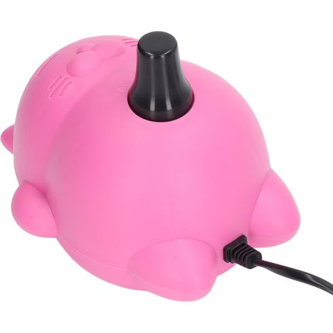 Gonfleur électrique à ballons rose, design adorable, efficace et rapide, pompe à air pour ballons, école, prise UE 220-240V (1/5)