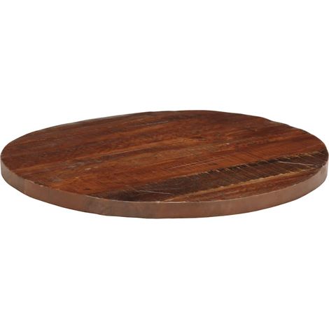 Dessus de table Dessus de bureau Plateau de table Ø 90x3,8 cm rond bois massif de récupération (1/5)