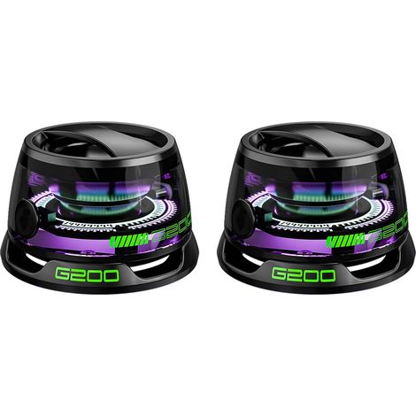 Altoparlante Bluetooth magnetico multifunzionale G200 con luce RGB multicolore e supporto per telefono, altoparlante Bluetooth impermeabile Magbeat per viaggi all'aperto (nero + nero) (1/5)