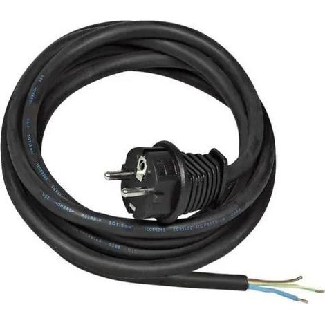 Brennenstuhl – Rallonge électrique H07RN-F 3G1,5 IP20 3m – Câble noir pour chantiers humides – Connexion temporaire ou permanente (1/4)