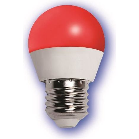 Ampoule LED Mini-sphérique 1W E27 Rouge