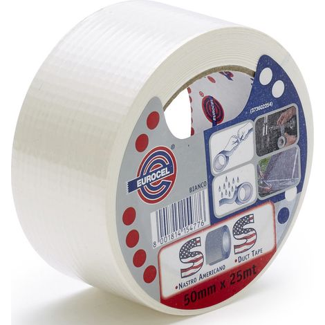 Eurocel Toile Reparatur 25m x 50mm weiß - Eurocel
