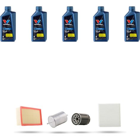Kit tagliando 4 FILTRI e 5L OLIO compatibile con Audi TT (8N3) 1.8 20v turbo 132kw dal 1998 al 2005 (1/5)