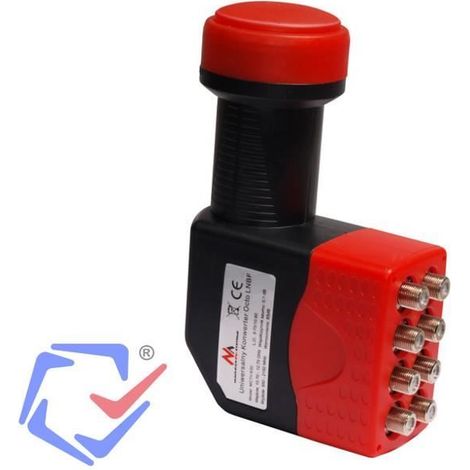 Adaptateur SAT - Maclean - MCTV-630 - 8 récepteurs - Compatible HDTV - Noir