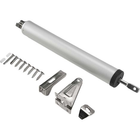 Einfacher und leiser Türschließer, hydraulisch-pneumatischer Dämpfer, automatische Schließung für Haustüren, silberfarbene Möbelbeschläge (1/5)