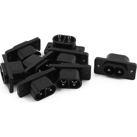 8 pièces AC 250V 2,5A IEC320 C7-Steckerleistenmontage (8176248f64f3cea6937f11f8f31fe0e7) (1/2)