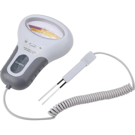 PC102 Medidor portátil de calidad del agua: Detector digital 2 en 1 de pH y cloro (Cl2) para piscinas y spas. (1/5)
