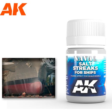 Salt Stries for Ships AK-306 AK306 émail produit 35 ml (1/2)