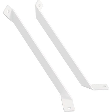 Escuadra para Estantería  Estilo Decorativo  Fabricado en Hierro  Acabado en Blanco Poro  Medidas 37170180 mm  Sistema de Fijación  2 Unidades -