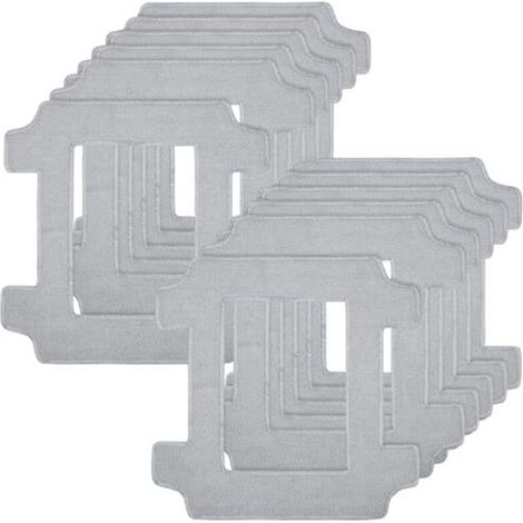 12 accessoires de nettoyage pour robots lave-vitres Ecovacs Winbot W2S / W2S Omni : chiffons de nettoyage en microfibre lavables pour un nettoyage efficace de différentes vitres dans