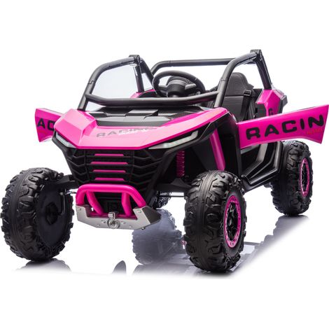 Auto Elettrica 24V per Bambini Due Posti Rosa Fuoristrada UTV (1/5)