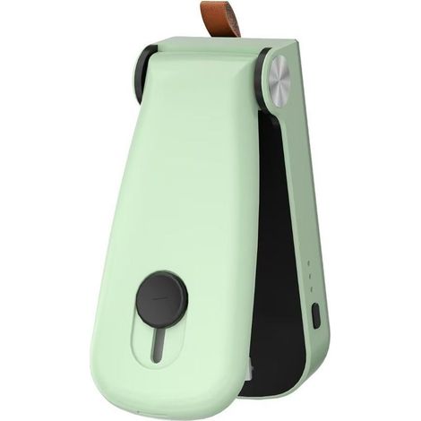 GDHZS- Mini scellant de sac,scellant sous vide à chaleur portable, machine à sceller sous vide avec coupeur et crochet pour sacs en plastique,stockage,vert (1/5)