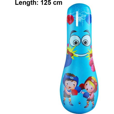 Sac de frappe autoportant de 125 cm pour enfants, idéal pour la boxe, le fitness et les arts martiaux mixtes (MMA).