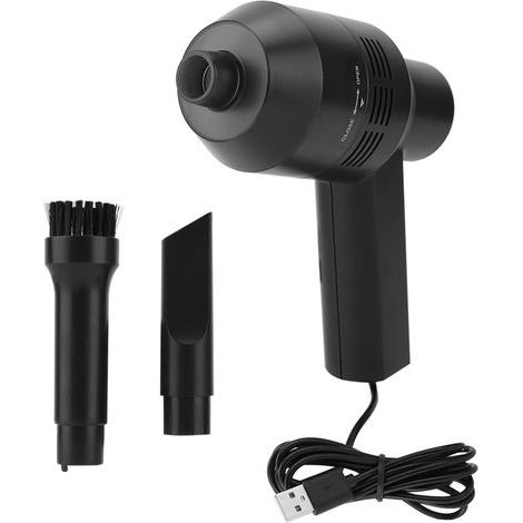 Mini-Staubsauger, tragbarer elektrischer USB-Staubsauger mit geringem Geräuschpegel (75 dB), reinigt Staub, Schmutz und Tierhaare von Computertastaturen und Autos (1/5)