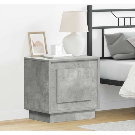 Nachttisch Beton Grau 44 x 34,5 x 45 cm Holzwerkstoff
