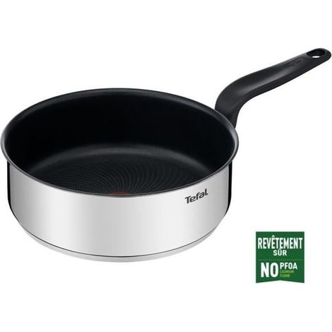Padella in acciaio inox da 24 cm + coperchio - E3093204 - Tefal (1/4)