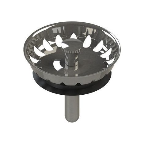 Tappo cestellino inox dm 52 mod. lux per piletta