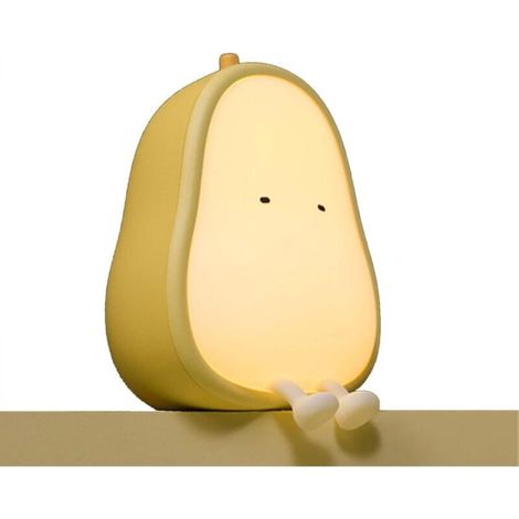 Baby night light "pear-shaped", adjustable children's lamp, rechargeable battery-operated children's lamps, 120-hour battery life. (1/5)