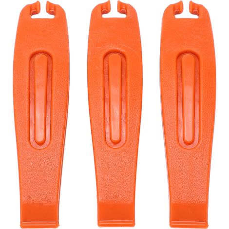 3 Pièces Démonte-pneus Vélo Haute Résistance Ergonomique Outil de Retrait pour Pneus VTT et Route Orange (1/5)