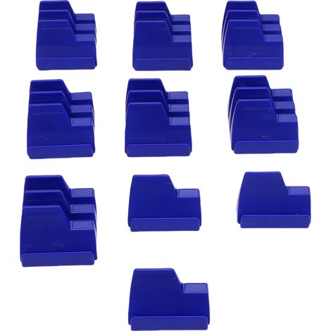 Organisateur de Clés Modulaire Lot de 10 Pièces avec Crampons Antidérapants, Rangement pour 23 Clés (1/4)