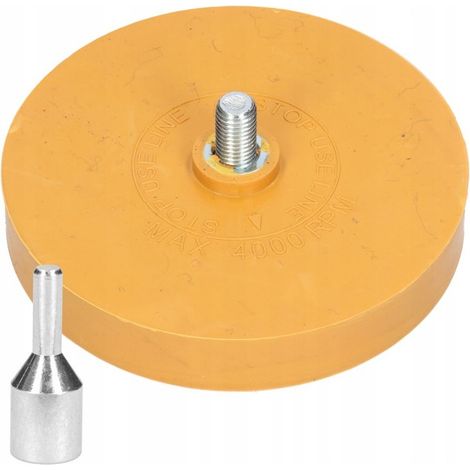 Disque en caoutchouc pour enlever la colle de la carrosserie, adaptateur 88 mm + 8 mm