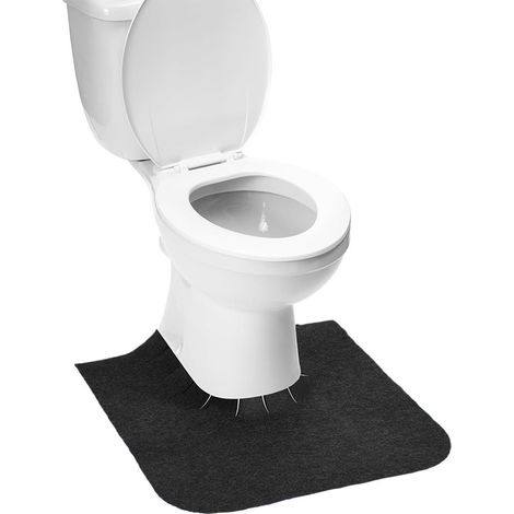 Tapis de toilette réutilisable (6pcs, 2425.6in), coussin ajustable pour toilette, lavable et absorbant (1/4)