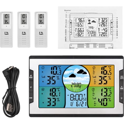 Eosnow Digital Weather Station with 3 Remote Sensors 328ft / 100m (1/5)