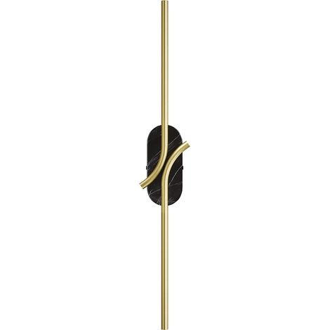Maytoni RenAIssance Lampada da parete moderna a LED integrata in ottone, nero 3000K 250lm, paralume bianco (1/5)