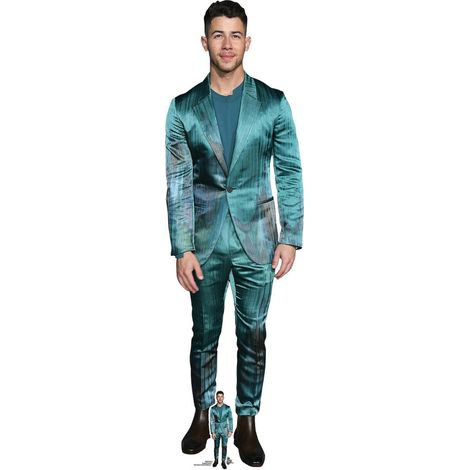 Figurine en carton Nick Jonas - chanteur - Haut 172 cm (1/4)