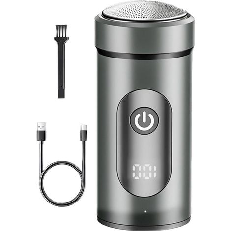 Rasoio elettrico - Rifinitore portatile - Rasatura delicata - Flessibile a 360 gradi - 8,1 cm - Nero (1/5)